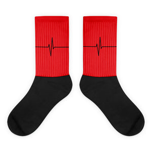 Chaussettes rouges feu