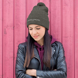 Asphalt Pom-Pom Beanie