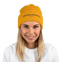 Load image into Gallery viewer, Yellow Pom-Pom Beanie
