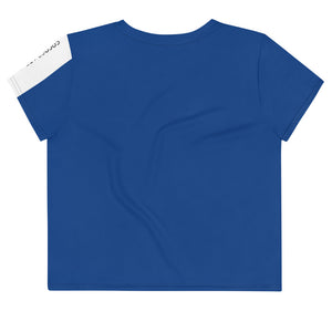 The StellarBlue Space Cat Cropped T-Shirt