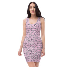 Load image into Gallery viewer, Women&#39;s Pink Short Cut Dress (leopard-print3)
