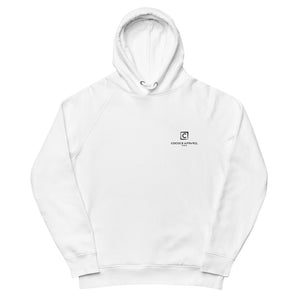 Men's White Embroidered Hoodie