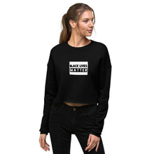 Load image into Gallery viewer, BLM Black Cropped Sweatshirt (BLM)
