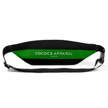 Load image into Gallery viewer, Black &amp; Leaf Green Bum Bag
