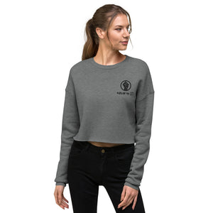 BLM Embroidered Cropped Sweatshirt (Circle Fist)