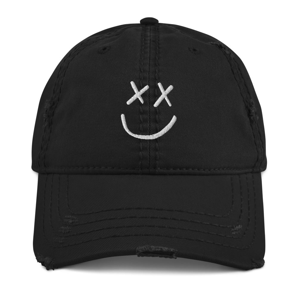 Casquette noire détruite (Smiley)