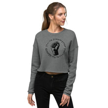 Load image into Gallery viewer, BLM Classic Grey Cropped Sweatshirt (Fist)
