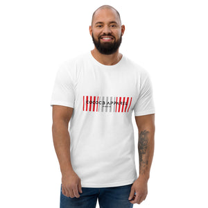 Men's Short Sleeve White T-Shirt (barcode)