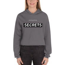 Load image into Gallery viewer, Women&#39;s Cropped Cut Hoodie (secrets)
