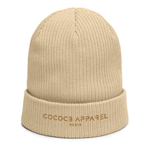 Load image into Gallery viewer, Beige Nude Organic Ribbed Beanie
