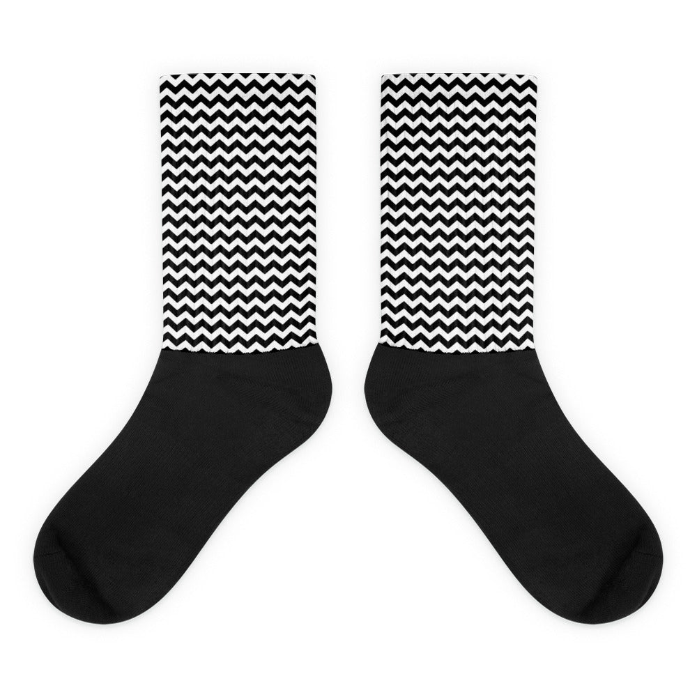 Chaussettes Zig Zag noires