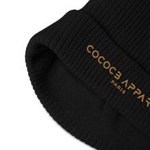 Load image into Gallery viewer, Black Organic Ribbed Beanie
