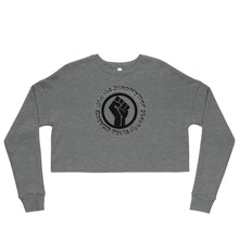 Load image into Gallery viewer, BLM Classic Grey Cropped Sweatshirt (Circle Fist)
