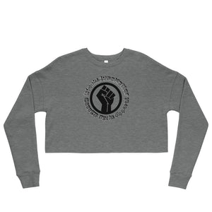 BLM Classic Grey Cropped Sweatshirt (Circle Fist)