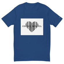 Load image into Gallery viewer, Men&#39;s Short Sleeve Ocean Blue T-Shirt (heart)
