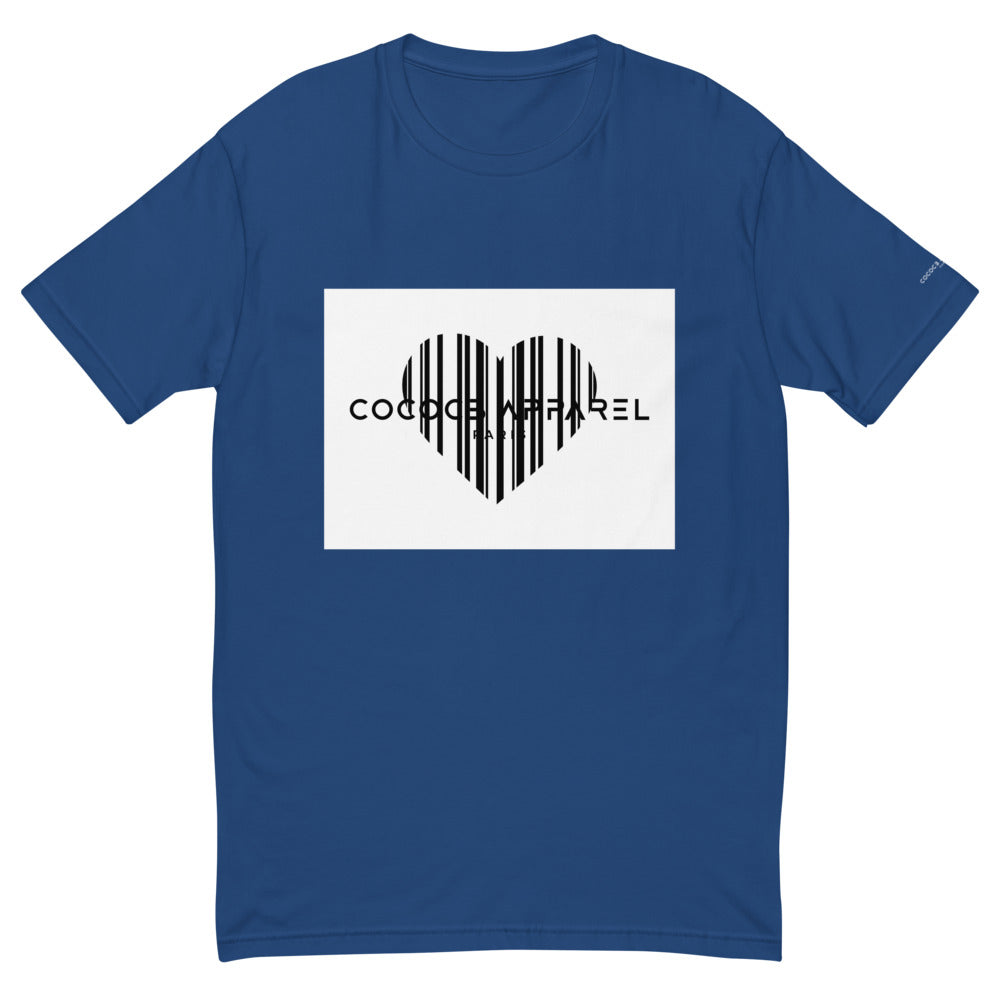 Men's Short Sleeve Ocean Blue T-Shirt (heart)