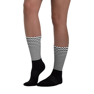 Black Zag Socks