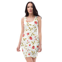 Load image into Gallery viewer, Women&#39;s White Short Cut Dress (floral2)
