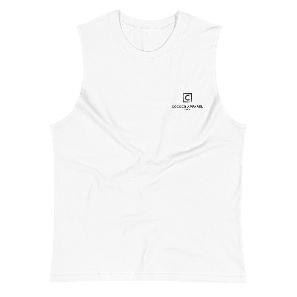 Men's Short sleeve Muscle Shirt (White)