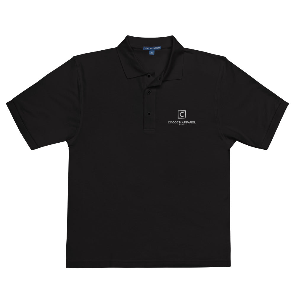 The CocoCB Premium Embroidered Black Polo Shirt