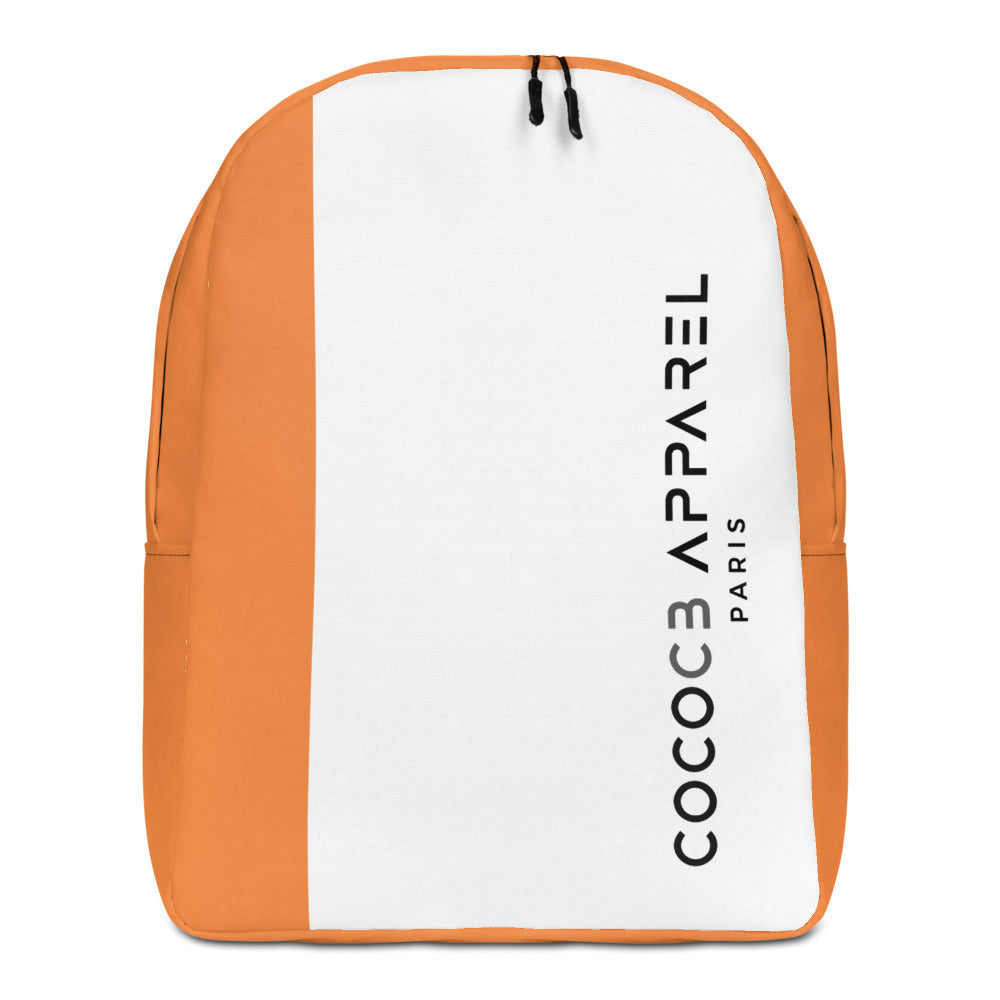 Sac à dos orange/blanc