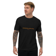 Charger l&#39;image dans la galerie, T-shirt basique pour hommes (orange sur noir)
