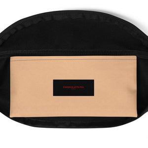 Couleur nude/noir sac banane