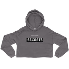 Load image into Gallery viewer, Women&#39;s Cropped Cut Hoodie (secrets)
