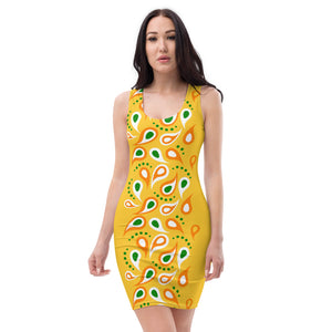 Robe courte jaune femmes