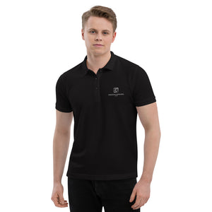 Polo noir brodé CocoCB Premium