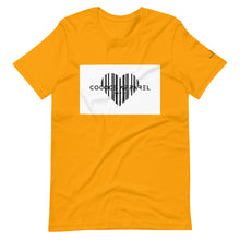 Charger l&#39;image dans la galerie, T-shirt pour hommes jaune #1 (motif coeur)
