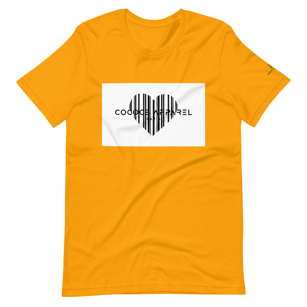 Men's Short Sleeve Yellow#1 T-Shirt (heart)