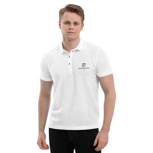 Polo blanc brodé CocoCB Premium