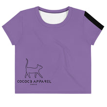 Load image into Gallery viewer, The Purple CatWalk Cropped T-Shirt
