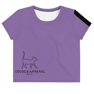 The Purple CatWalk Cropped T-Shirt