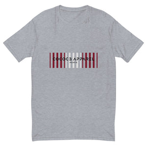 T-shirt gris pour hommes (motif code-barres)