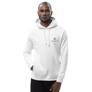 Men's White Embroidered Hoodie