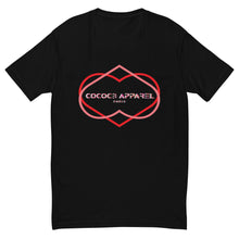 Load image into Gallery viewer, Men&#39;s Short Sleeve Black T-Shirt (heart illusion)
