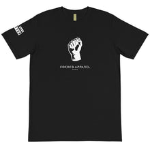 Charger l&#39;image dans la galerie, BLM T-shirt noir organique unisexe (Poing)
