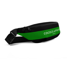 Load image into Gallery viewer, Black &amp; Leaf Green Bum Bag
