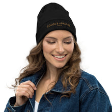 Load image into Gallery viewer, Black Organic Ribbed Beanie
