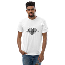 Load image into Gallery viewer, Men&#39;s Short Sleeve White T-Shirt (heart)
