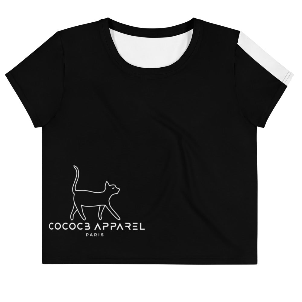 The Black CatWalk Cropped T-Shirt