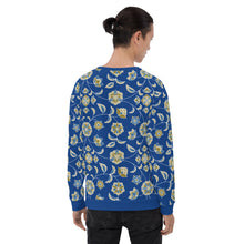 Charger l&#39;image dans la galerie, Sweatshirt bleu marine hommes (fleuri)
