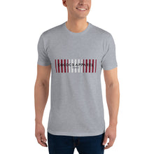 Charger l&#39;image dans la galerie, T-shirt gris pour hommes (motif code-barres)
