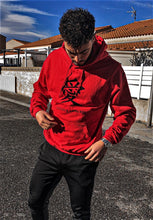 Load image into Gallery viewer, Men&#39;s Fire Red Hoodie (jp-love)
