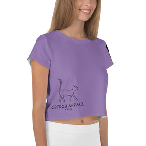 T-shirt court CatWalk pourpre