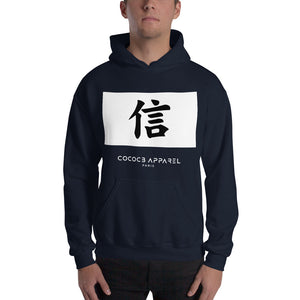 Sweat à capuche bleu marine hommes (jp-croyez2)