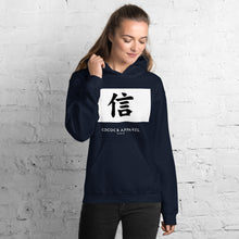 Load image into Gallery viewer, Women&#39;s Navy Blue Hoodie (jp-believe)
