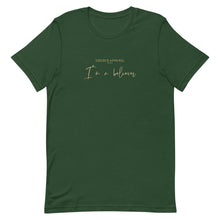 Load image into Gallery viewer, Men&#39;s Short Sleeve Forest Green T-Shirt (I&#39;m a believer)
